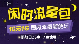 4G闲时流量包