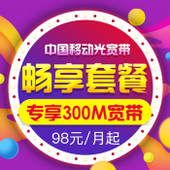 【中国移动】宽带畅享套餐（300M）