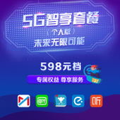【中国移动】5G智享套餐（个人版）598元