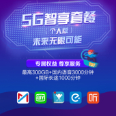 【中国移动】5G智享套餐（个人版）