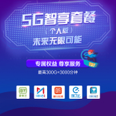 【中国移动】5G智享套卡（个人版）
