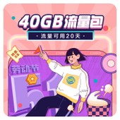 【中国移动】40元40GB流量包