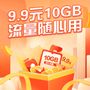 9.9元10GB流量包